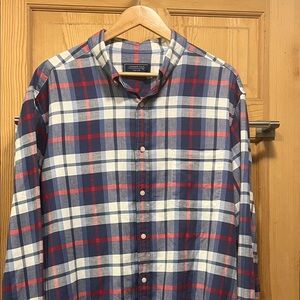 Vineyard Vines Blue/White and Red Plaid Checkered Shirt Sz XXL